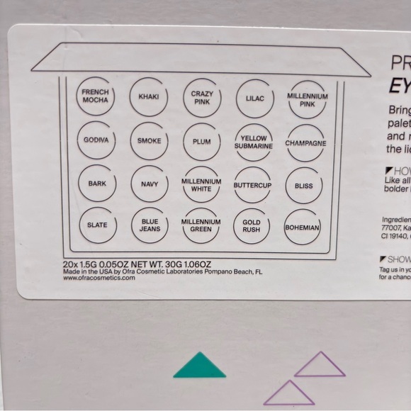 ✨ OFRA — PRO Palette (Professional Eyeshadow Palette) — 20 pans - Picture 3 of 7